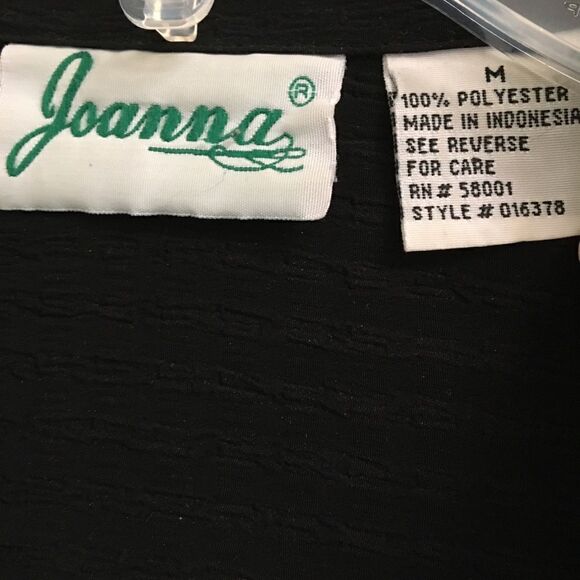 Vintage semi sheer black dark academia sleeveless blouse M - Picture 8 of 9